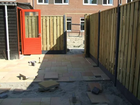 Tuinproject van Hovenier Klavertje 4: aanleg en bestrating
