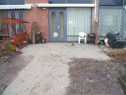 Tuinproject van Hovenier Klavertje 4: aanleg en bestrating
