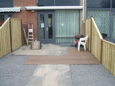 Tuinproject van Hovenier Klavertje 4: aanleg en bestrating